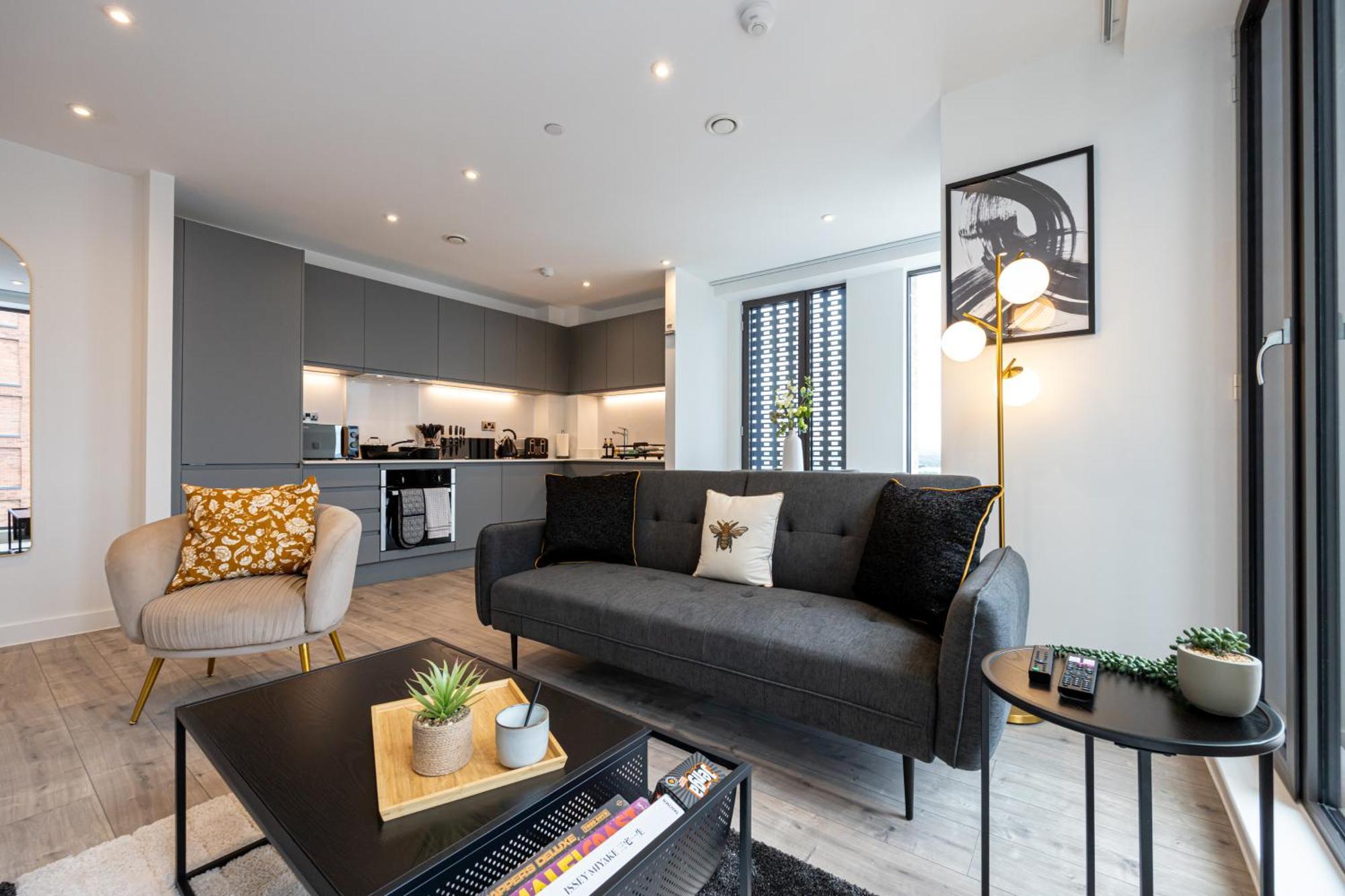 Apartament Royal Ebony By Asquare Lettings Manchester Zewnętrze zdjęcie